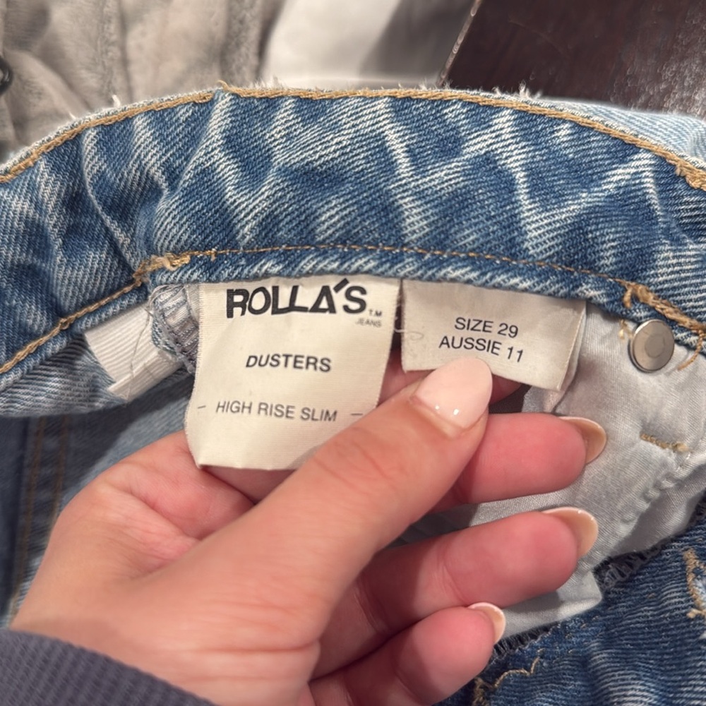 ROLLAS High Rise Slim Dusters Size 29 - Picture 4 of 5